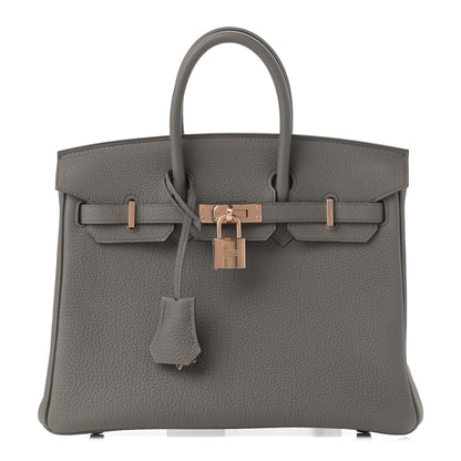 Hermes Togo Birkin 25 Etain 1 of 11