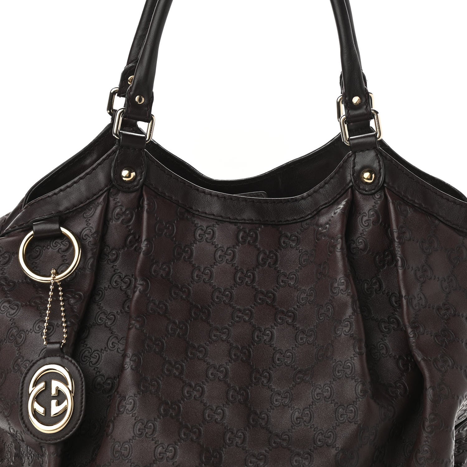 Gucci Guccissima Signature Large Sukey Tote Chocolate 8 of 10