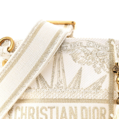 Christian Dior Canvas Embroidered Reve d'Infini Small D-Bubble Bucket Bag Gold 8 of 10