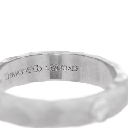 Tiffany 18K White Gold Diamond Paloma Picasso Hammered Ring 52 6 6 of 7