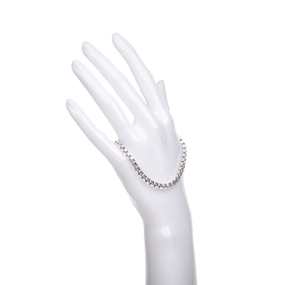 Tiffany Sterling Silver 4mm Venetian Link Bracelet 2 of 5