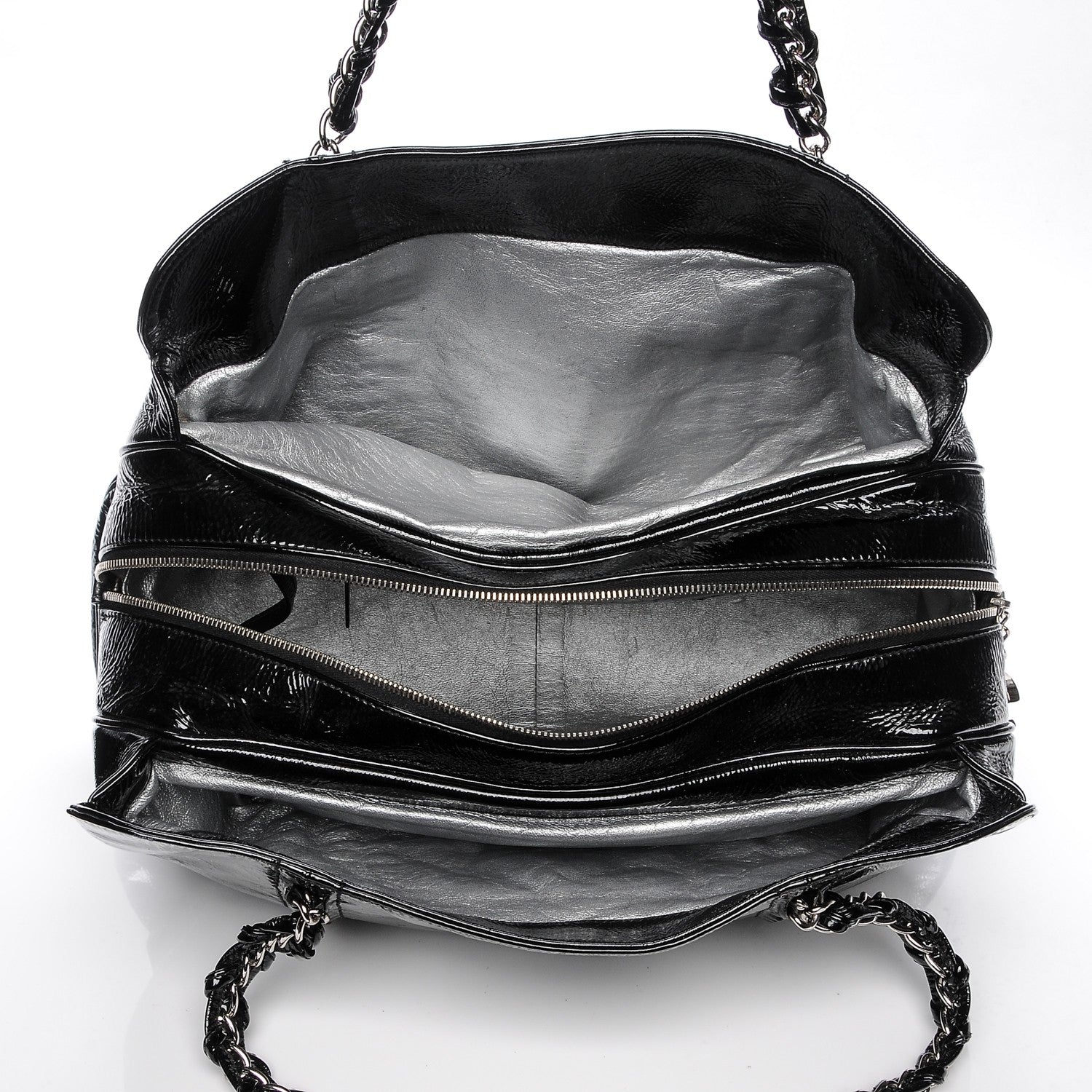 Chanel Patent Calfskin Large Luxe Ligne Tote Black 7 of 8