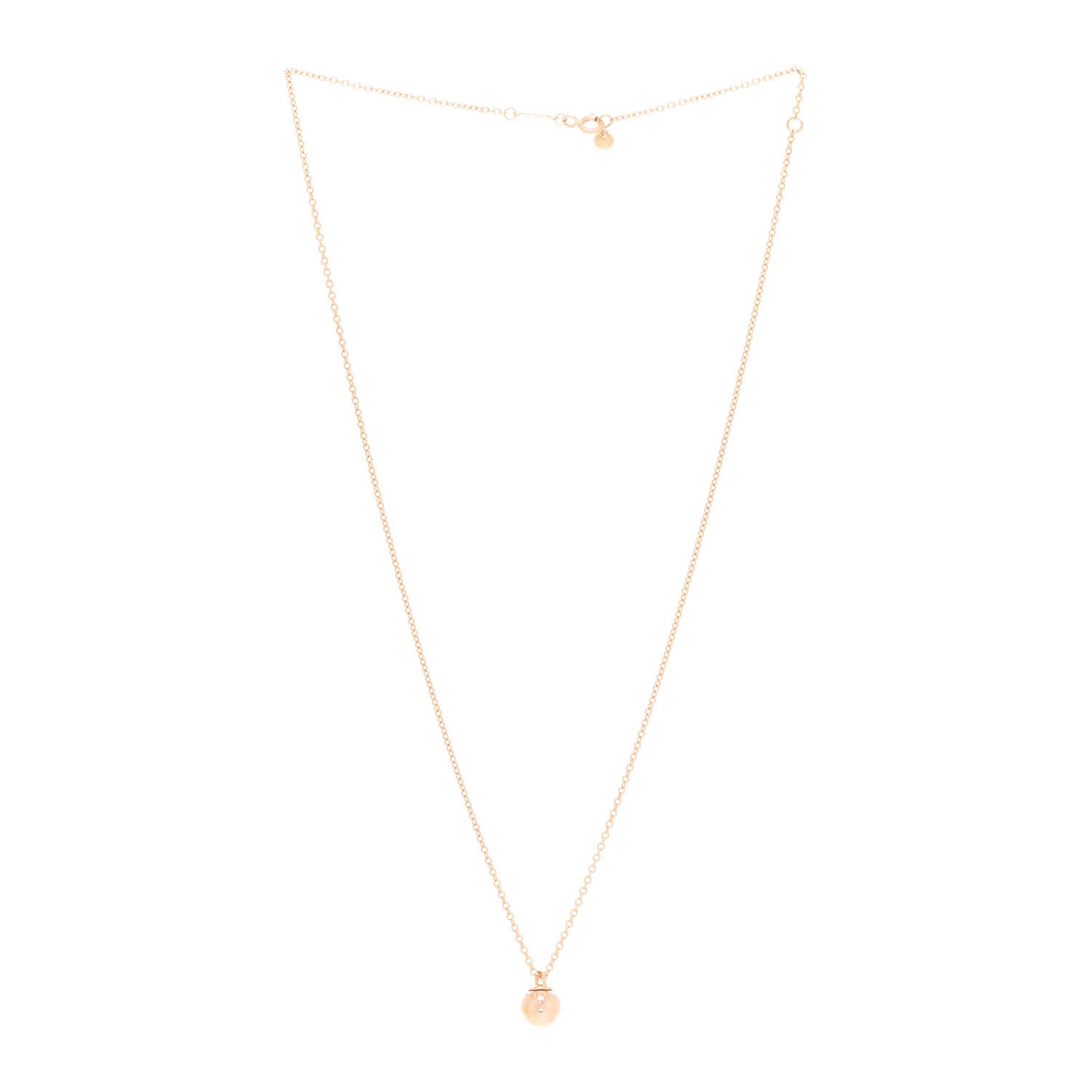 Tiffany 18K Rose Gold 8mm HardWear Ball Pendant Necklace 3 of 6