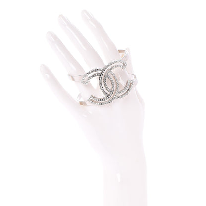 Chanel Crystal CC Cuff Silver 2 of 4