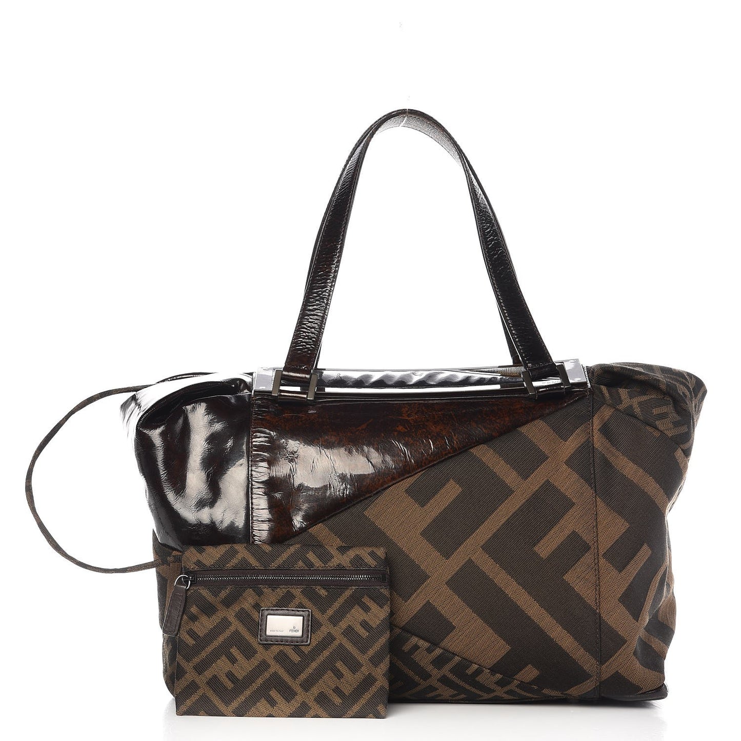 Patent Zucca To You Satchel Tobacco