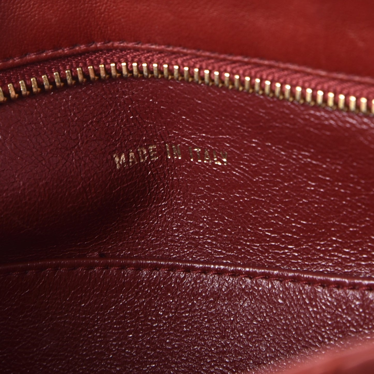 Lambskin Stitched Tassel Shoulder Bag Red