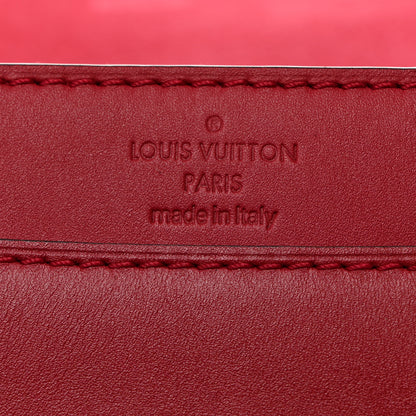 Louis Vuitton Calfskin Chain Louise MM Red 6 of 12