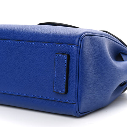 Versace Grained Calfskin Small La Medusa Top Handle Bag Lapis 9 of 9