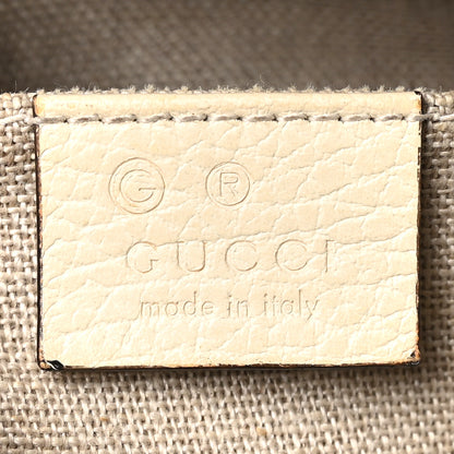 Gucci Monogram Dollar Calfskin Mini Bree Messenger Bag Beige Ebony Avoire 6 of 10