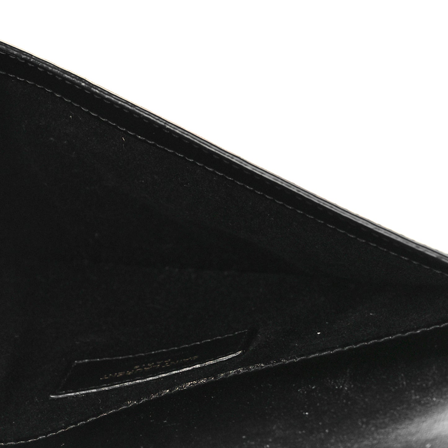 Smooth Shiny Calfskin Monogram Uptown Pouch Black