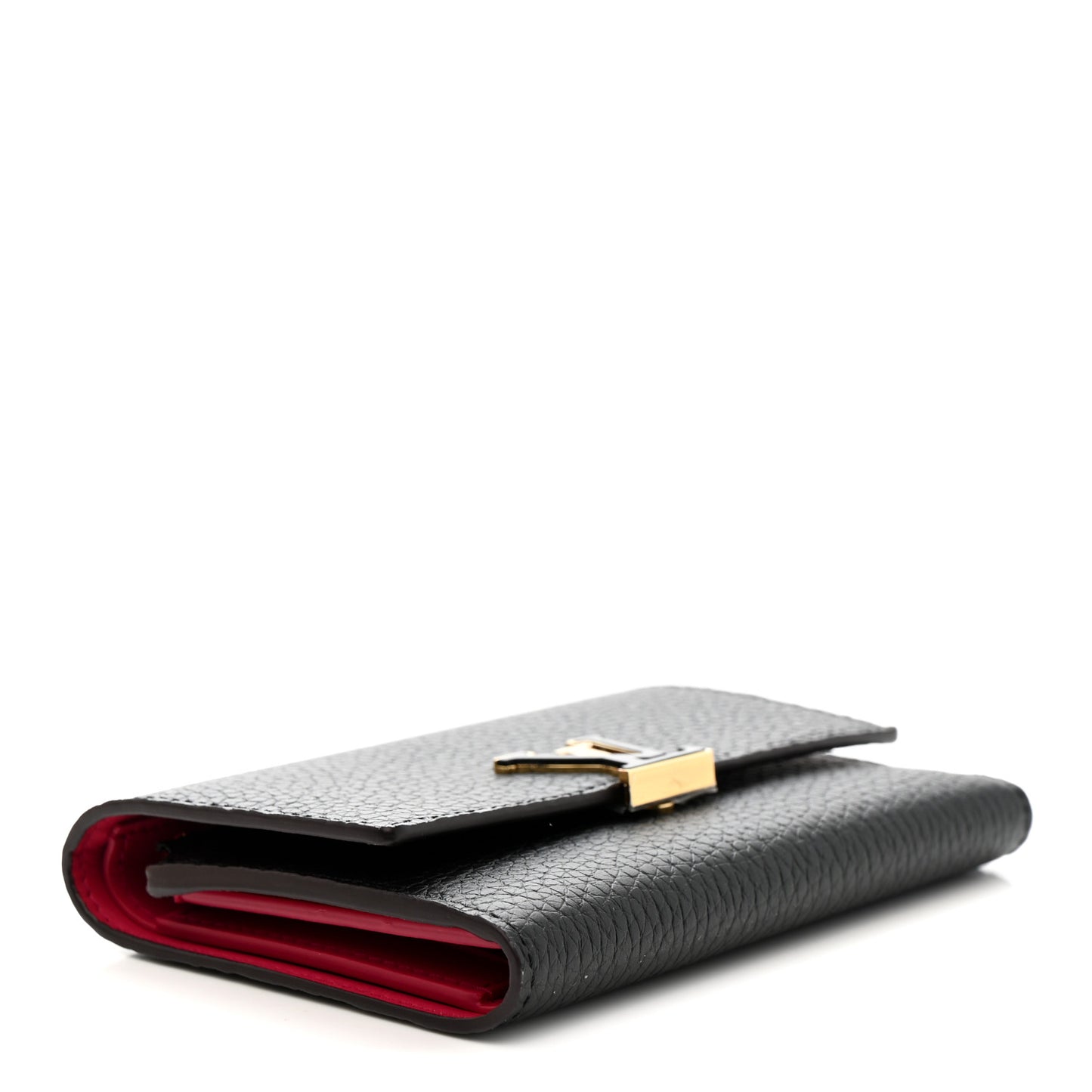 Taurillon Capucines Compact Wallet Black
