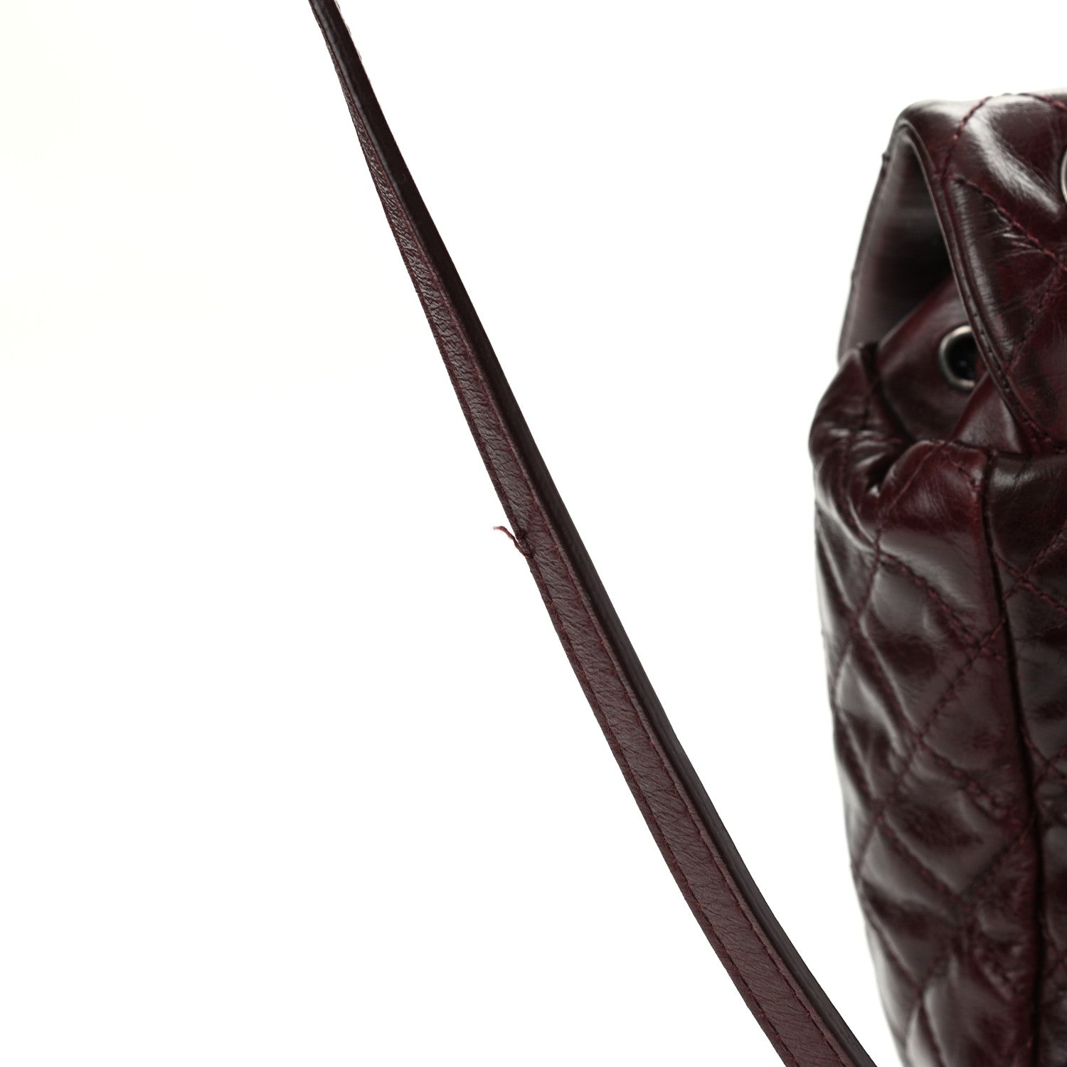 Chanel Glazed Calfskin Quilted Small Salzburg Backpack Burgundy 11 of 15