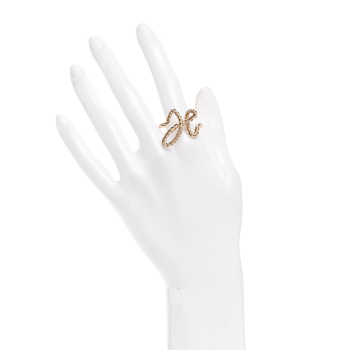 Brass Cord'H Scarf Ring Gold