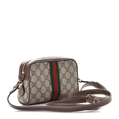 Gucci GG Supreme Monogram Web Mini Ophidia Shoulder Bag Brown 3 of 6