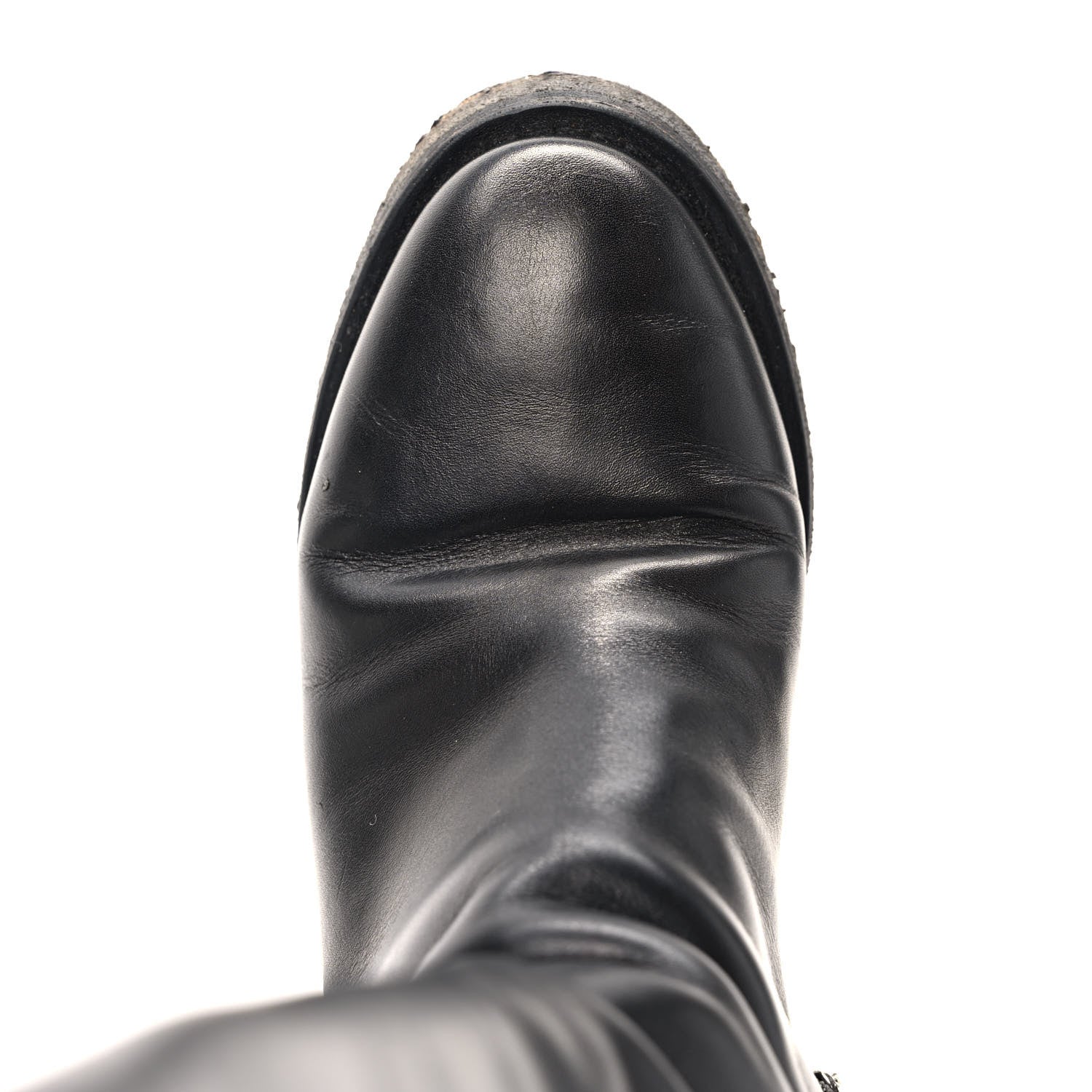 Chanel Calfskin CC Turnlock High Boots 38 Black 8 of 8