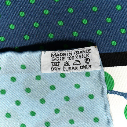 Hermes Silk Clic Clac A Pois Scarf 70 3 of 6