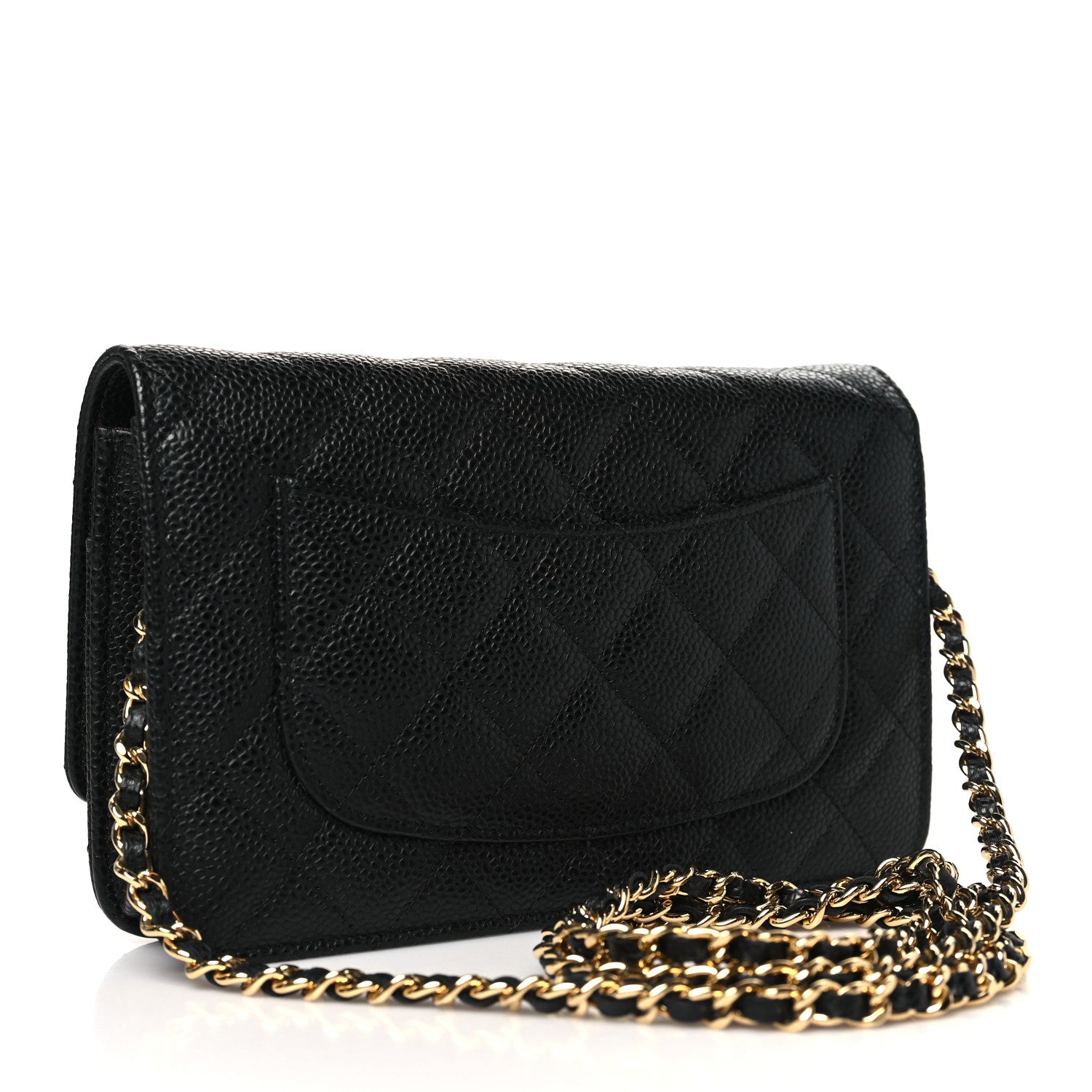 Chanel Caviar Quilted Wallet on Chain WOC Black 2 of 11