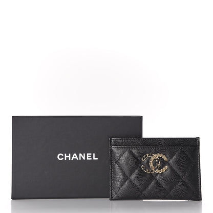 Chanel Caviar Quilted French New Wave Card Holder Black 8 of 8