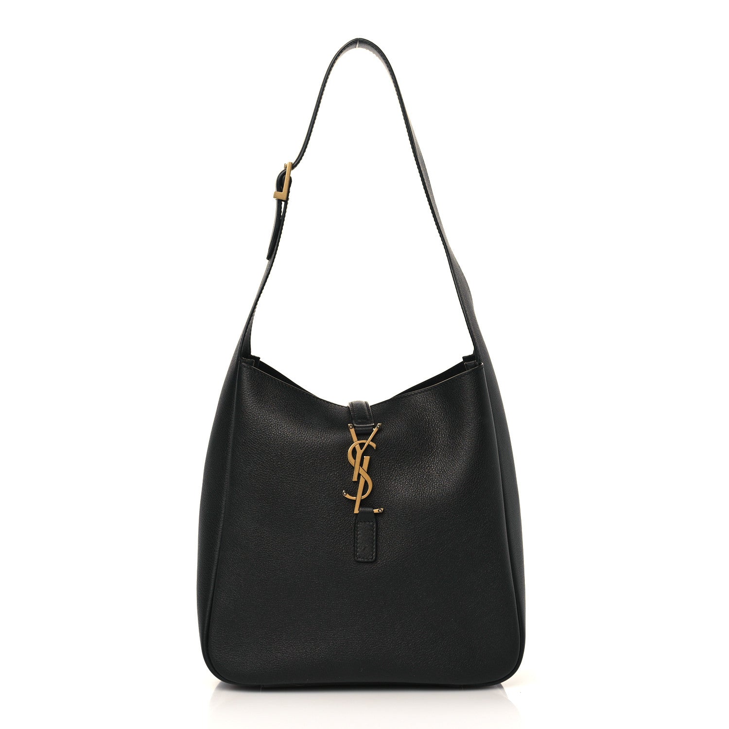 Saint Laurent Smooth Calfskin Small Le 5 A 7 Soft Hobo Black 1 of 7
