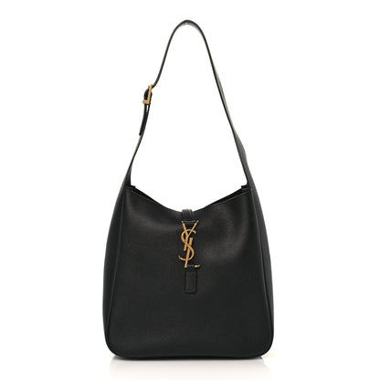 Saint Laurent Smooth Calfskin Small Le 5 A 7 Soft Hobo Black 1 of 7