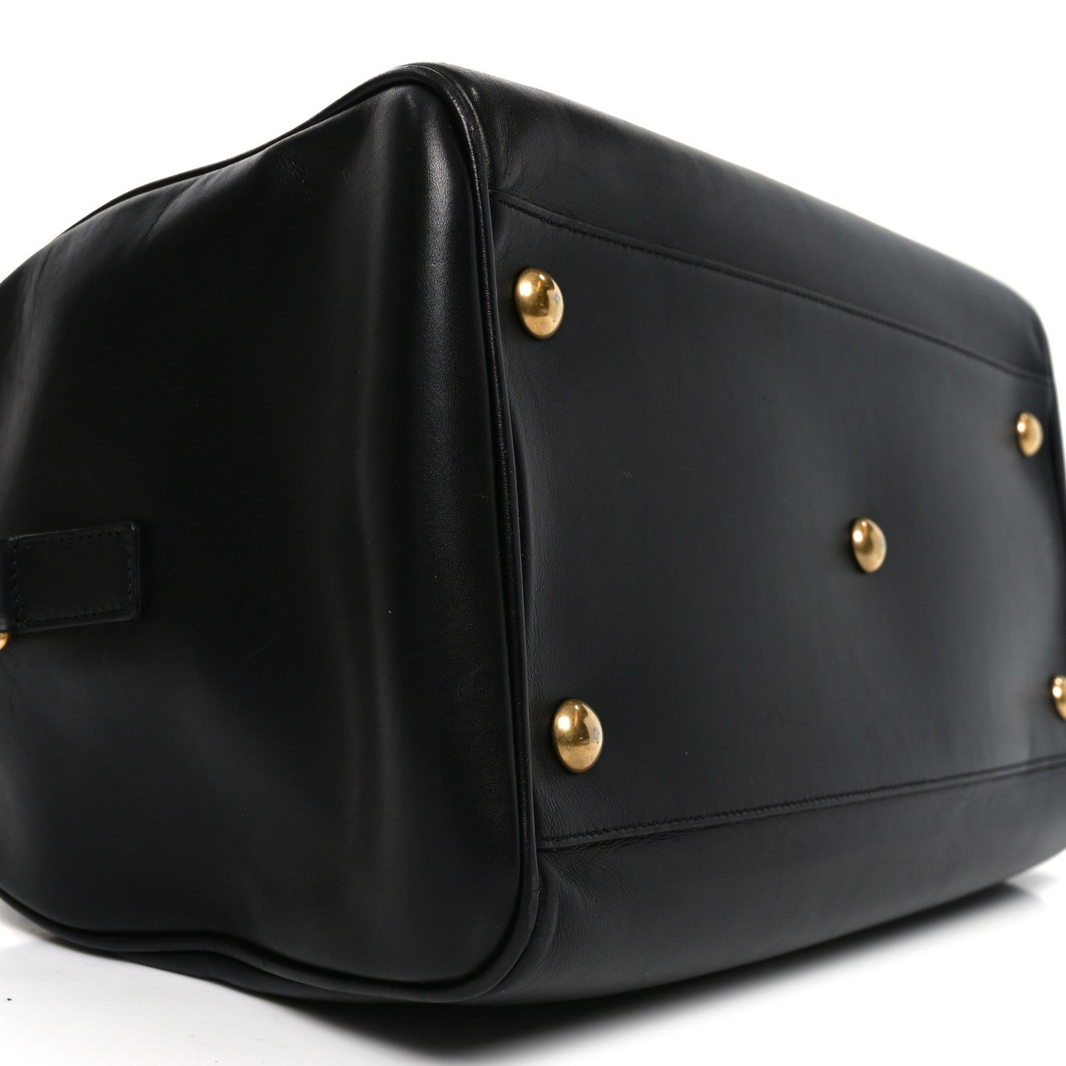 Saint Laurent Calfskin Classic Duffle 6 Black 9 of 10