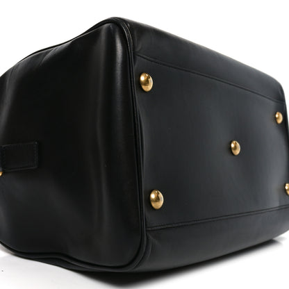 Saint Laurent Calfskin Classic Duffle 6 Black 9 of 10