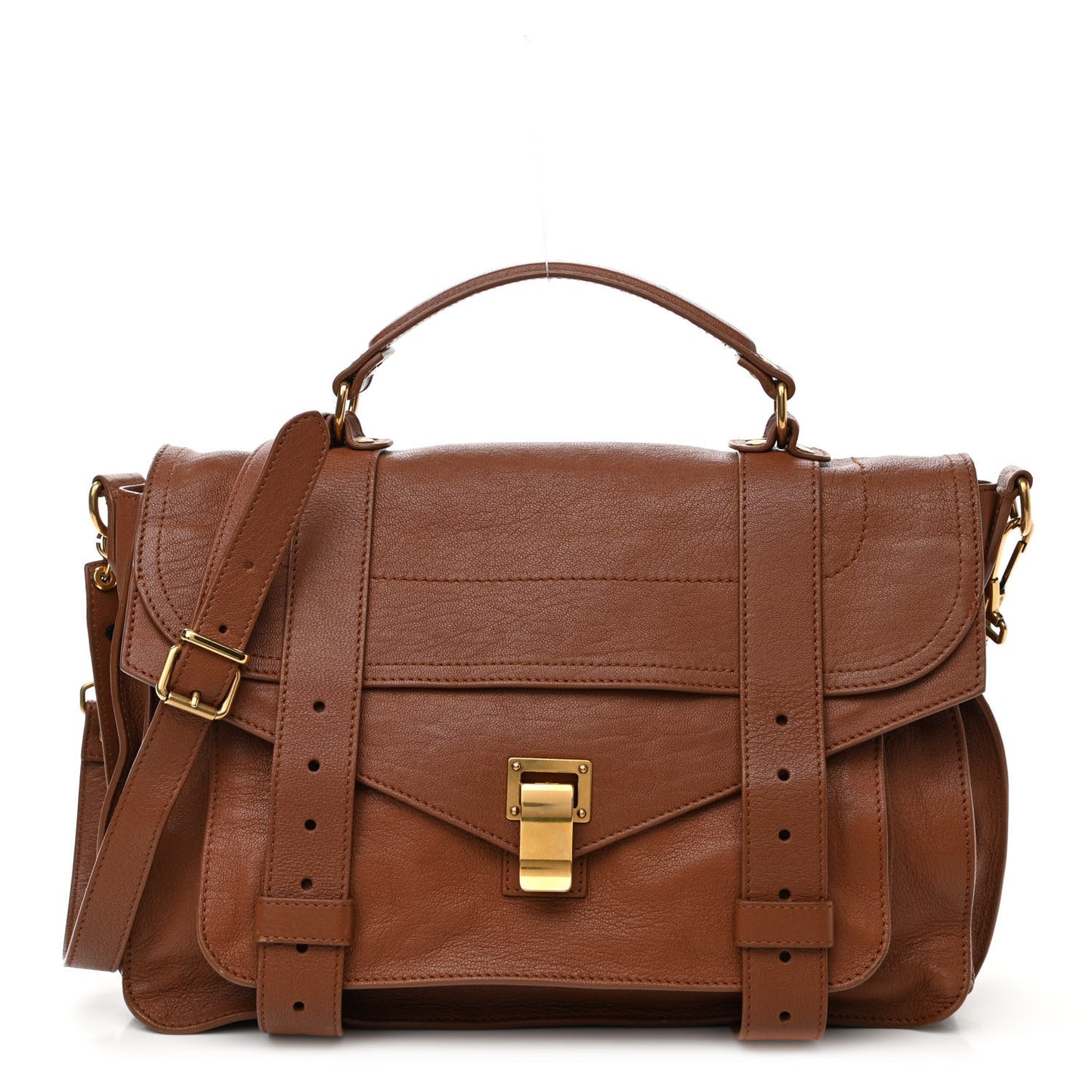 Lambskin Medium PS1 Satchel Saddle