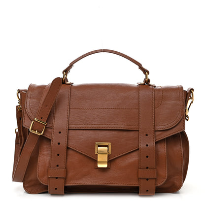 Proenza Schouler Lambskin Medium PS1 Satchel Saddle 1 of 12