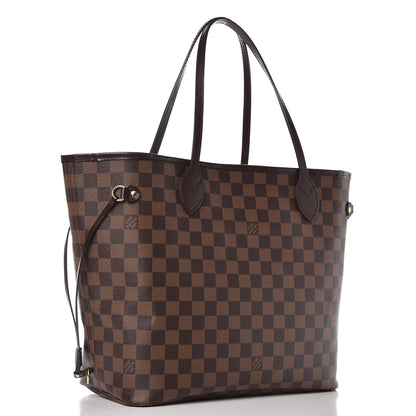 Louis Vuitton Damier Ebene Neo Neverfull MM Rose Ballerine 4 of 10