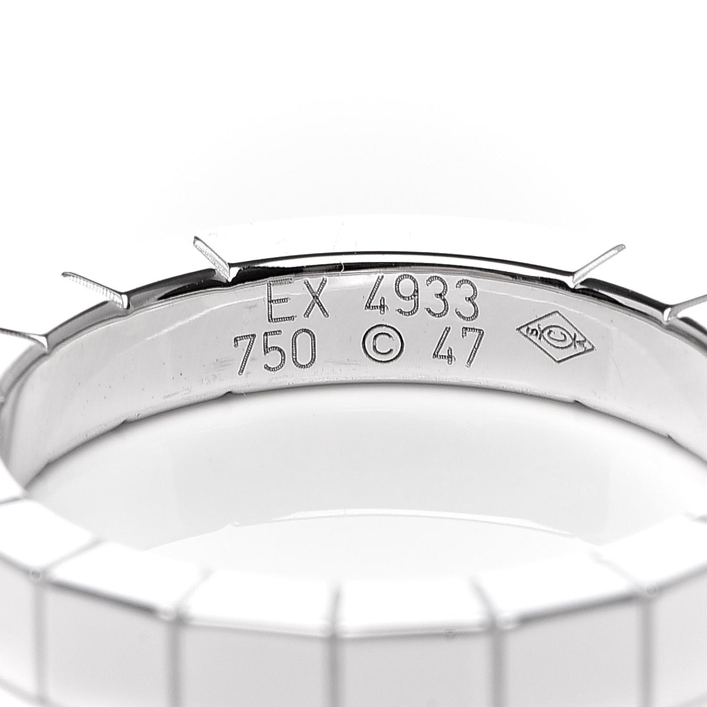 18K White Gold Lanieres Ring 47 4