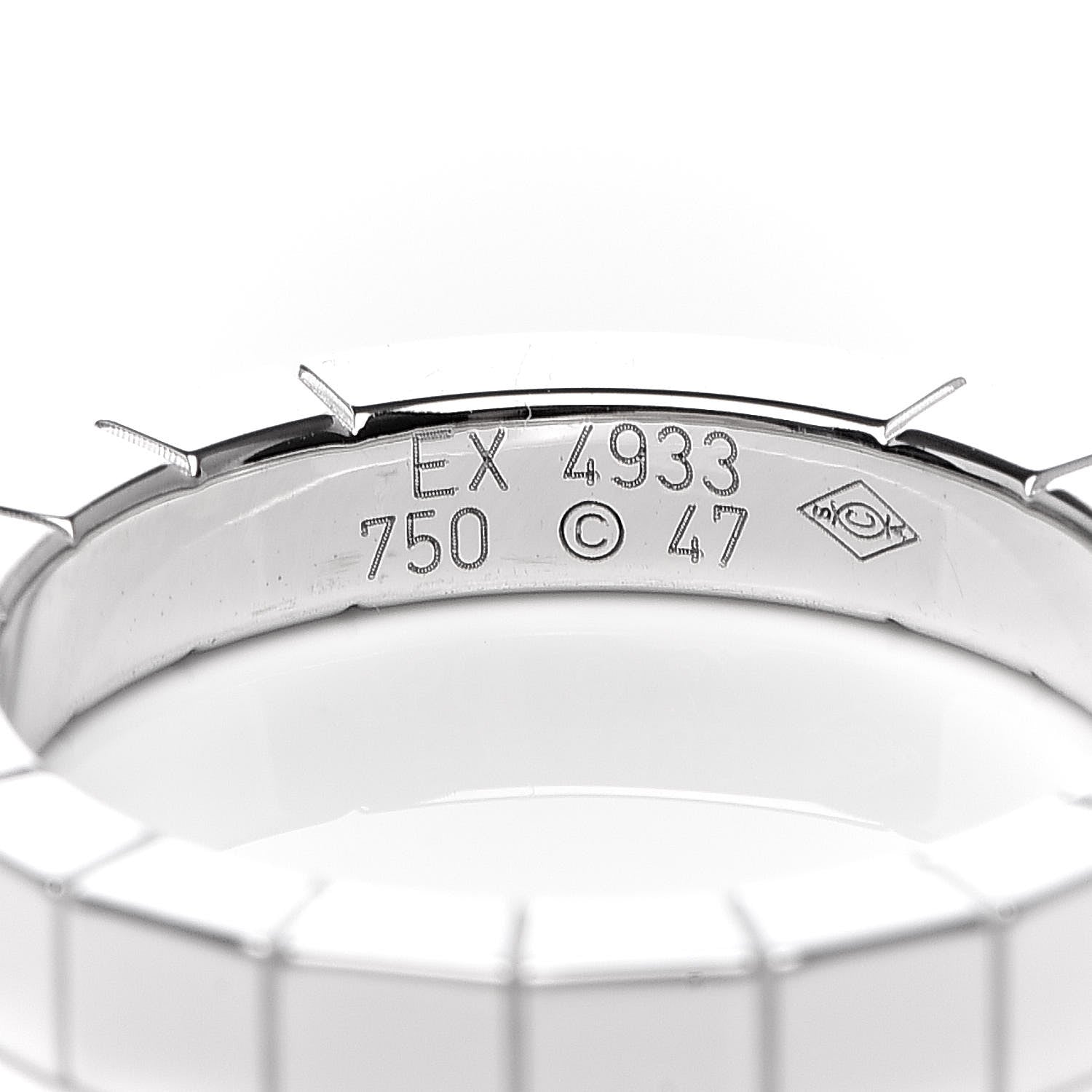 Cartier 18K White Gold Lanieres Ring 47 4 4 of 4