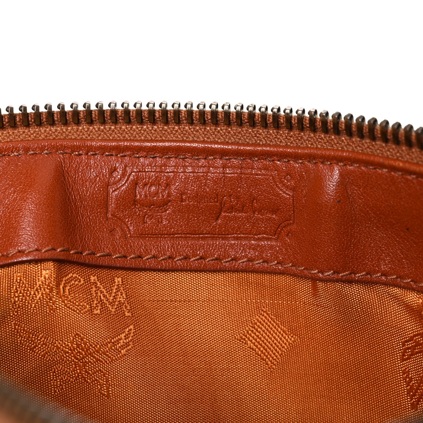 Visetos Mini Boston Bag Cognac