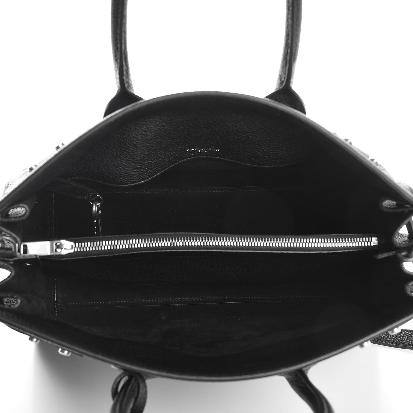 Grained Calfskin Small Supple Sac De Jour Black