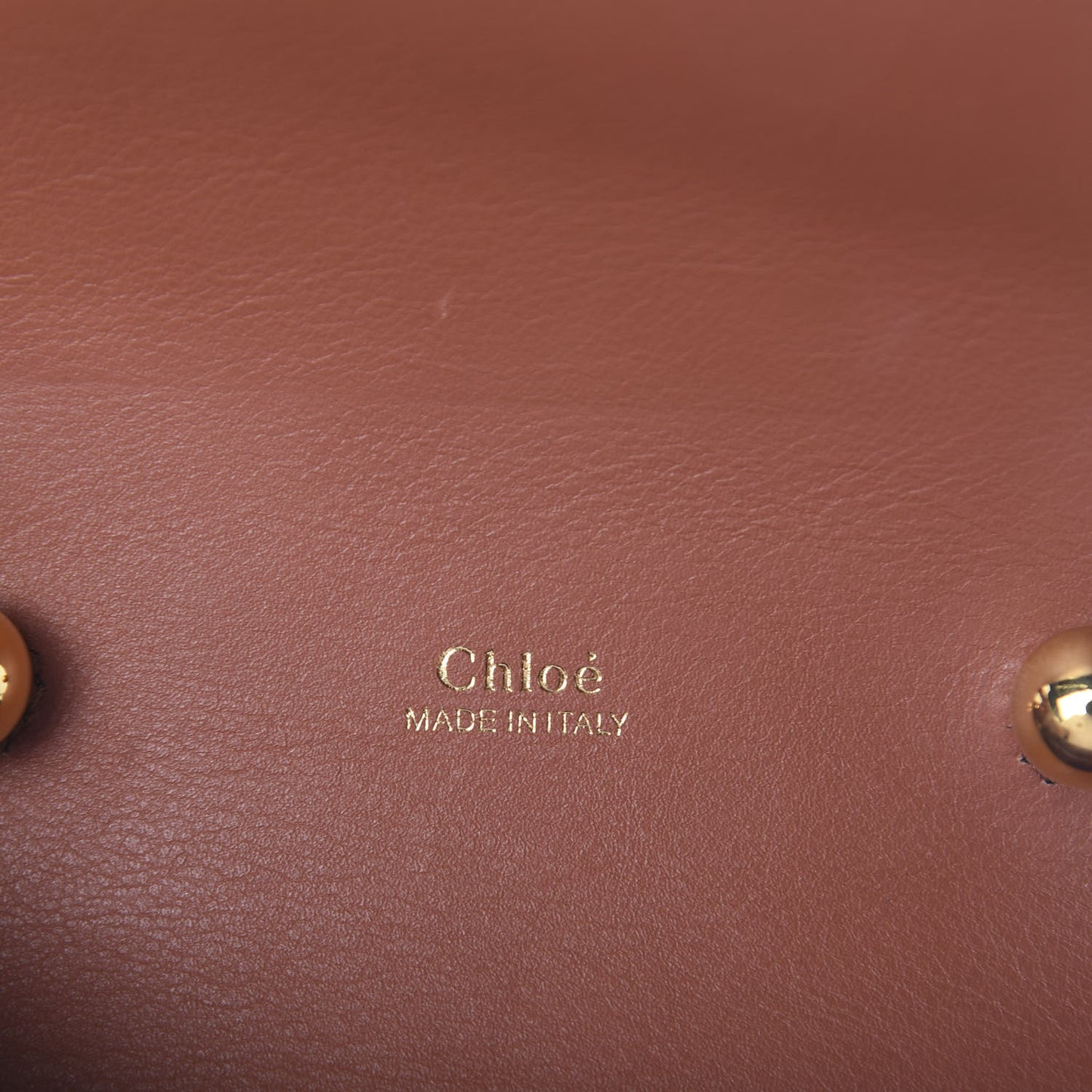 Calfskin Crocodile Embossed Small Aby Lock Chestnut Brown