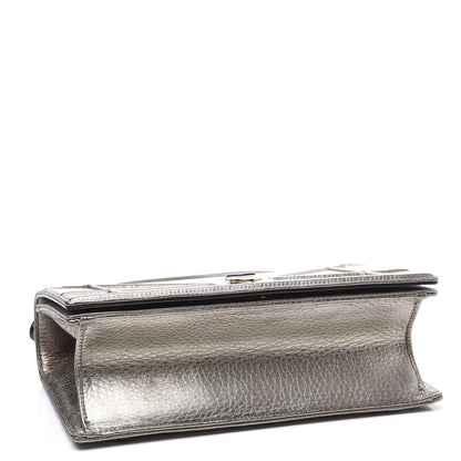 Christian Dior Metallic Grained Calfskin Medium Diorama Flap Bag Pale Gold 3 of 10