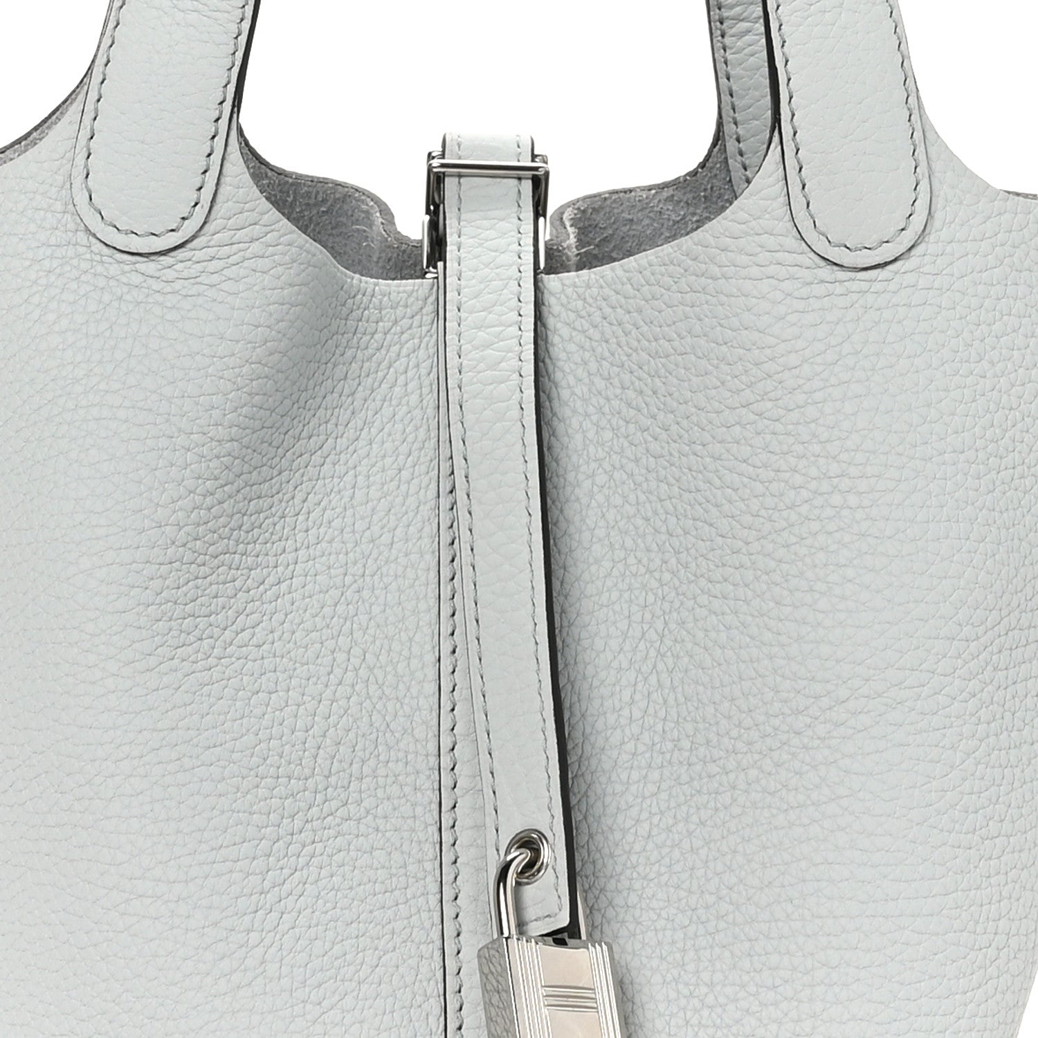 Hermes Taurillon Clemence Picotin Lock 18 PM Bleu Pale 8 of 10