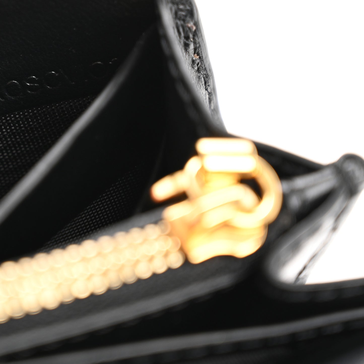 Vintage Check Grain Calfskin Halton Wallet Black