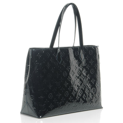 Louis Vuitton Vernis Wilshire MM Blue Infini 3 of 8