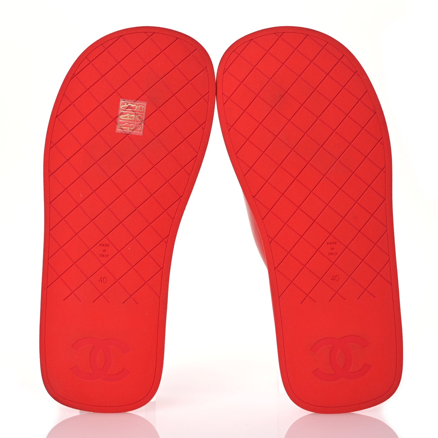 Lambskin Padded Pool Thong Sandals 40 Light Red Pink