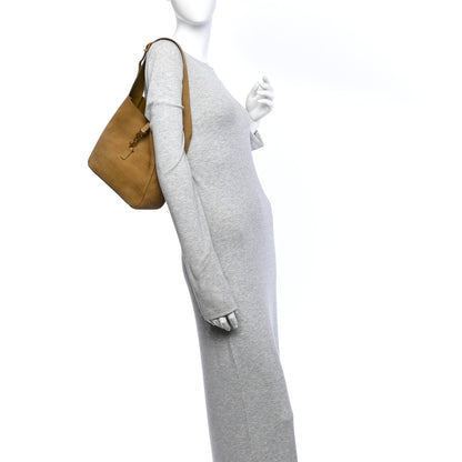 Saint Laurent Suede Lizard Embossed Small Le 5 A 7 Soft Hobo Dark Pistachio 2 of 10