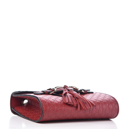 Gucci Soft Microguccissima Mini Emily Chain Shoulder Bag Rosso 4 of 10