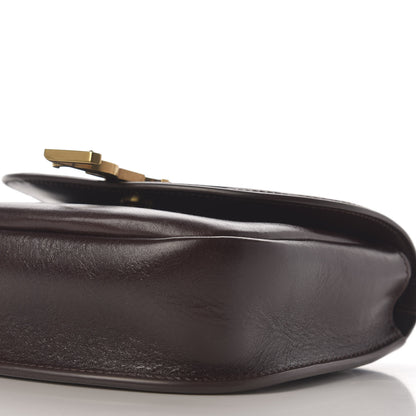 Saint Laurent Calfskin Monogram Woven Small Kaia Satchel Burnt Brown 7 of 12