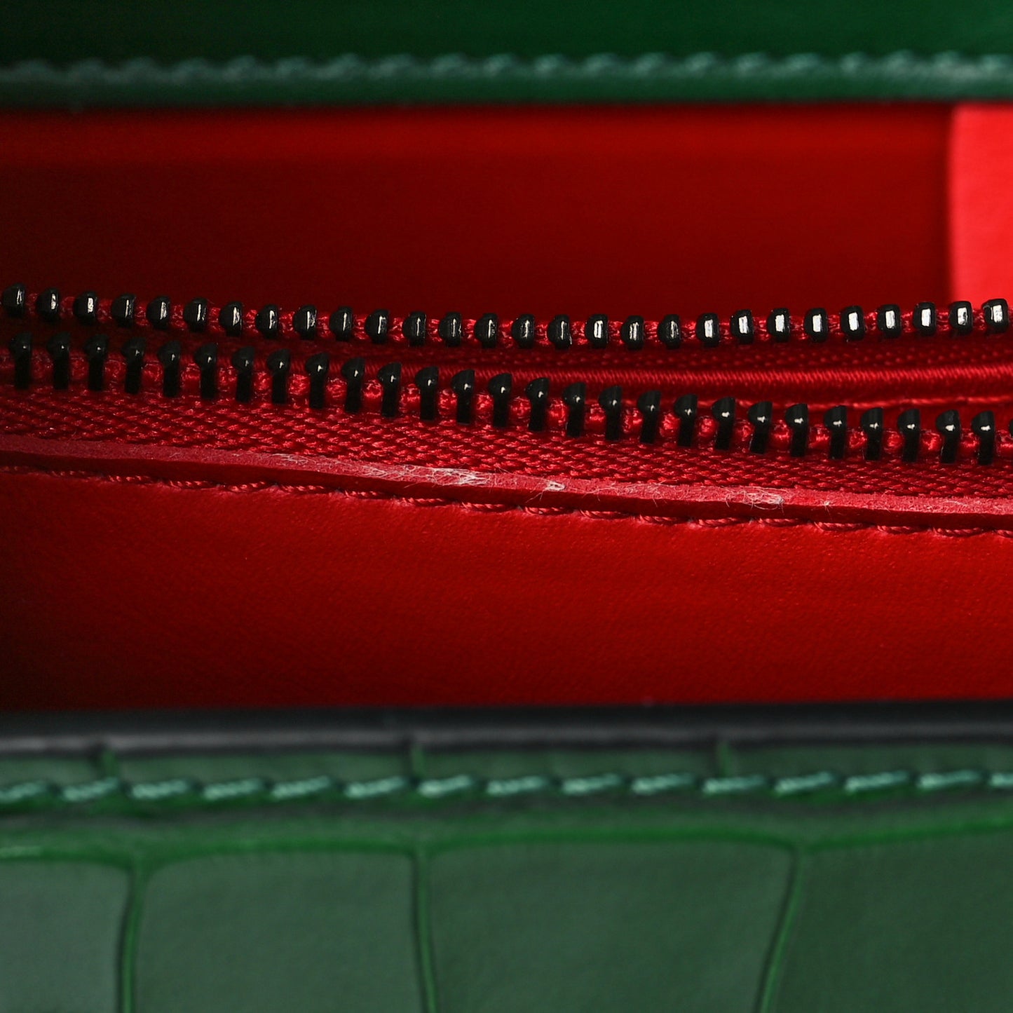Alligator Embossed Calfskin Elisa Top Handle Bag Canopee Rainbow