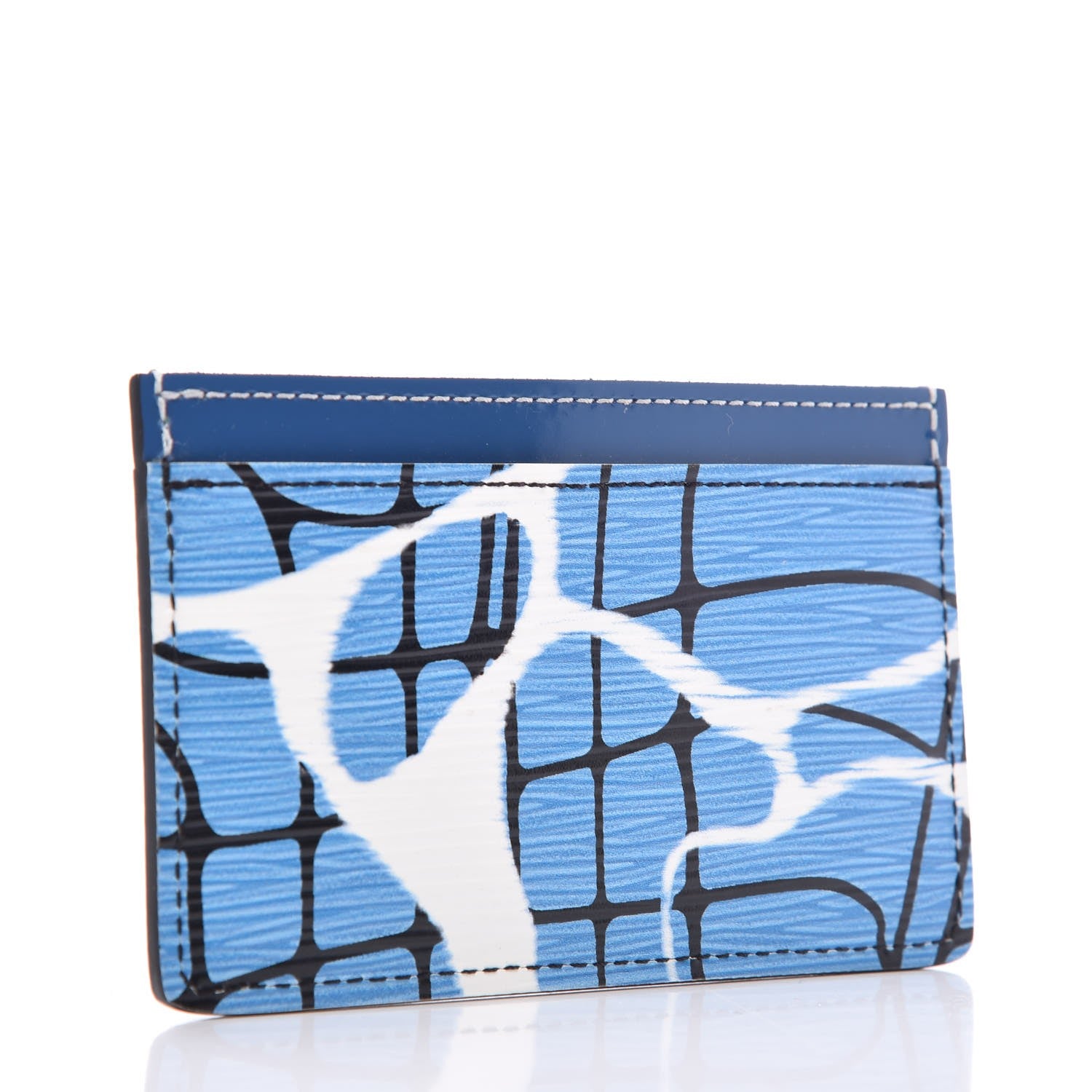 Louis Vuitton Epi Card Holder Aqua 3 of 8
