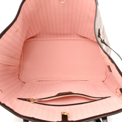 Louis Vuitton Damier Ebene Neo Neverfull MM Rose Ballerine 6 of 16