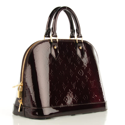 Louis Vuitton Vernis Alma PM Amarante 3 of 7