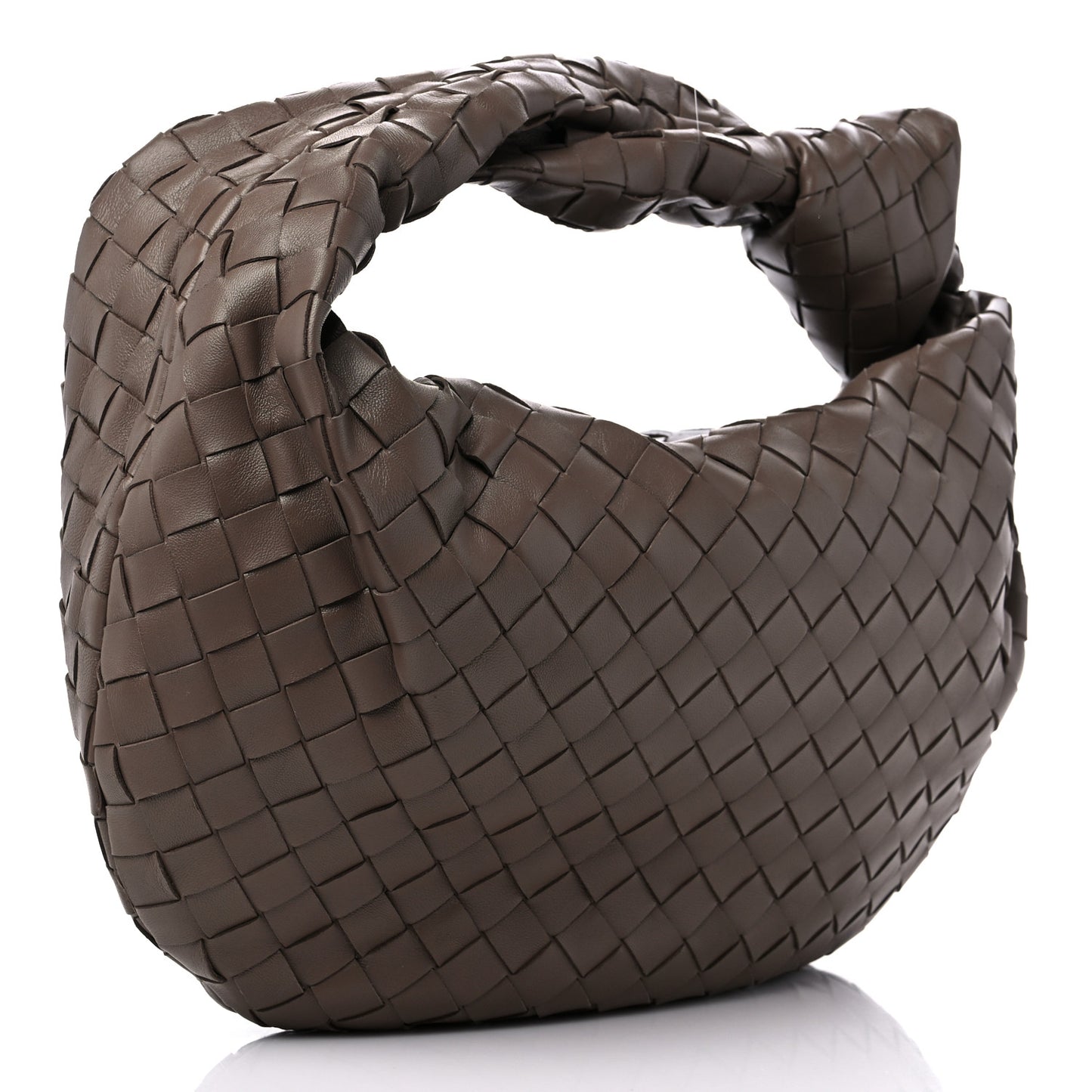 Nappa Intrecciato Teen Jodie Hobo Taupe Grey