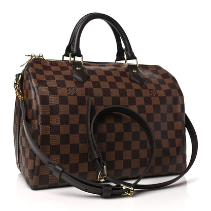 Louis Vuitton Damier Ebene Speedy Bandouliere 30 3 of 9