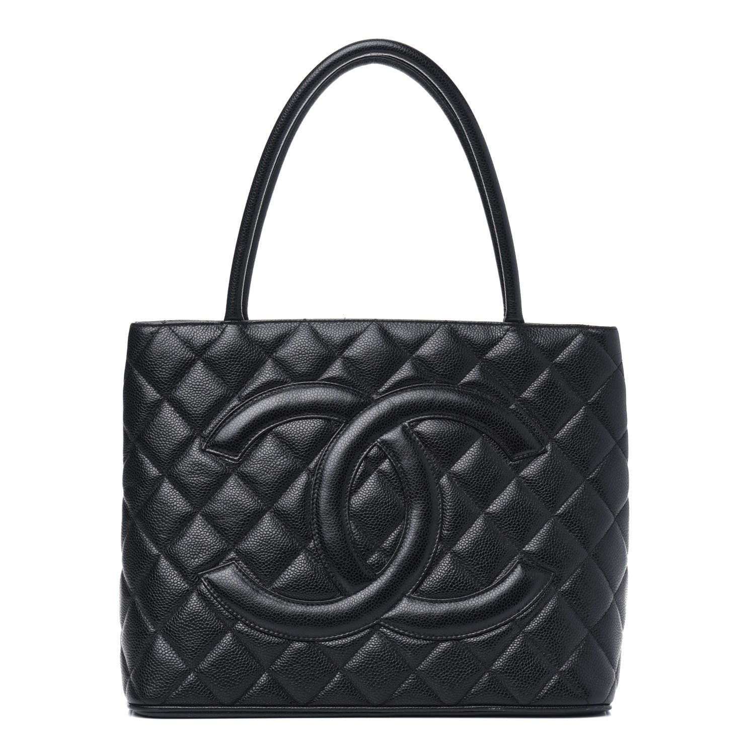 Chanel Caviar Quilted Medallion Tote Black 1 of 5