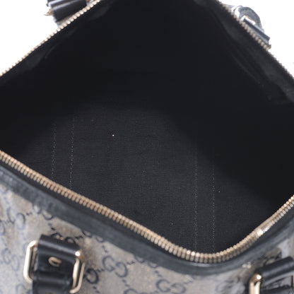 Gucci Crystal Monogram Joy Medium Boston Black 5 of 7